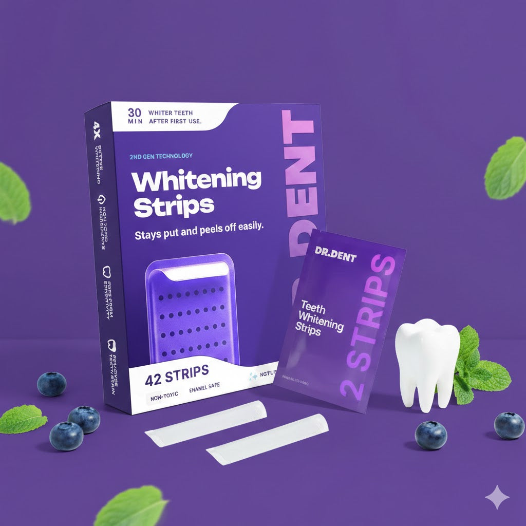 Purple Teeth Whitening Strips
