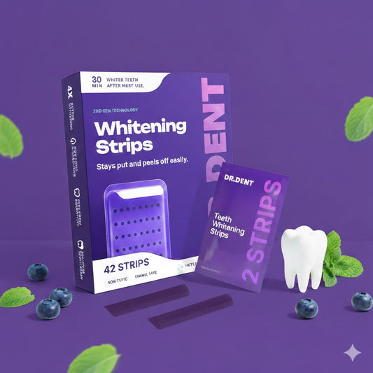 Purple Teeth Whitening Strips